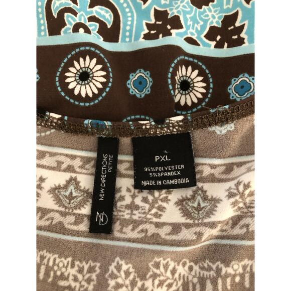 New Directions Women Dress PXL Boho Artsy Lagenlook Summer Sleeveless Pullover - Picture 6 of 8